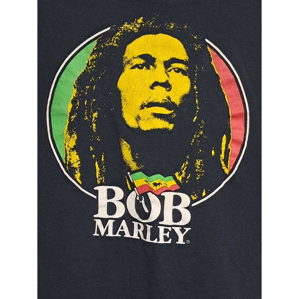 2000s Bob Marley Graphic T Shirt Mens XL Zion Rootswear Rasta Raggae 420 One Lov